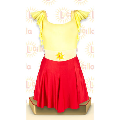 COSTUME COMPLETO LUCILLA (Vestito + Parrucca + Cerchietto) - immagine 2